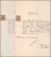 1890-1935 10 db illetékbélyeges okmány