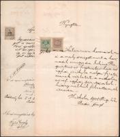 1890-1935 10 db illetékbélyeges okmány