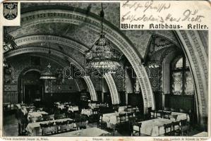 Wien, Vienna, Bécs; Wiener Rathhaus Keller / restaurant interior (EM)