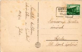 Irsa (Albertirsa), községháza, autó, óvoda. Revuczky Kálmán kiadása (fa) + "P.U. Szekrényből&qu...