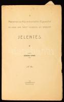 1910 A Máramarosi Közművelődési Egyesület 1910. junius 28-án tartott közgyűlése elé terjesztett jelentés. Kiadta Bökényi Dániel. Máramorssziget, 1910 Sichermann Mór, 9+1 p. Papírkötés, az utolsó lapon hiánnyal, az utolsó oldal (9) sérült.