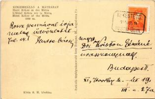 1937 Mátra, Kékesszálló 1000 m magasságban (EK) + "POSTAI ÜGYN."