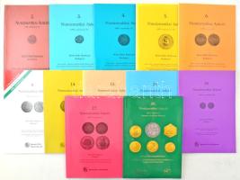 1997-2010. Pannonia Terra árverési katalógus tétel (12xklf), benne a 2., 3., 4., 5., 6., 8., 14., 15., 25., 26.,27. és 30. árverés kiadványai, több katalógus elkelési listával