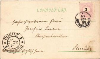 1898 (Vorläufer) Fehértemplom, Ung. Weisskirchen, Bela Crkva; Takarékpénztár, sörfőzde, Vendel utca ...