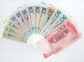 Kína 1999-2005. 1Y-100Y (13db) T:UNC-F
China 1999-2005. 1 Yuan - 100 Yuan (13pcs) T:UNC-F