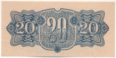 Csehszlovákia 1944. 20K "KP 218011", "SPECIMEN (MINTA)" perforációval T:XF Czech...