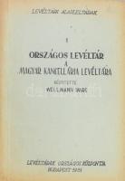 Levéltári alapleltárak I. Országos Levéltár. 1., 3-11.:

Országos Levéltár 1. köt.: Wellmann Imre:...