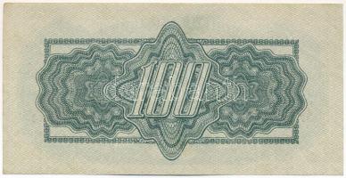 Csehszlovákia 1944. 100K "KV 389674" T:F szép papír Czechoslovakia 1944. 100 Korun "K...
