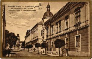 Rimaszombat, Rimavská Sobota; Tomasovská ulica / Tamásfalergasse / Tamásfalvi utca. Klein Géza kiadása / street view (Rb)