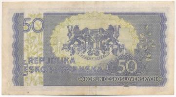 Csehszlovákia DN (1945-1948) 50K T:F Czechoslovakia ND (1945-1948) 50 Korun C:F Krause P#62