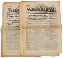 1927 &quot;Magyar Ujság: A királykérdés története és kulisszatitkai&quot; cikkgyűjtemény a Lázár József szerkesztette újság által közölt cikksorozatból, 1927. jan. 9.,11-16, 18-23,25-30., feb. 1-2.,4-6.