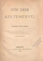 Petőfi Sándor: 
Petőfi Sándor költeményei. Harmadik teljes kiadás. I-IV. kötet. [Teljes mű, két köt...