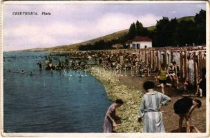 1931 Crikvenica, Cirkvenica; Plaze / strand / beach (EK)