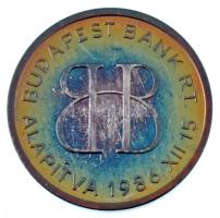 1991. "Budapest Bank Rt. - Alapítva 1986. XII.15. / BUÉK 1991" kétoldalas, jelzett Ag emlékérem műanyag dísztokban (7,04g/0.999/23mm) T:UNC (eredetileg PP) patina