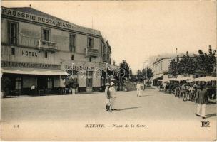 Bizerte, Place de la Gare, Hotel, Cafe, Restaurant de l'Amirauté, Salle de Billards