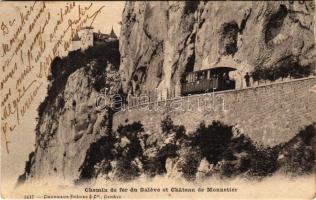 1906 Saleve, Chemin de fer du Saleve et Chateau de Monnetier / electric rack railway, train (EK)