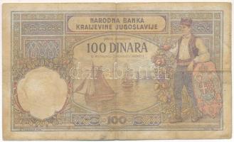 Jugoszlávia 1929. 100D "I. Sándor" vízjel T:VG
Yugoslavia 1929. 100 Dinara with "Ale...