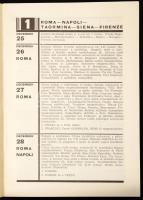 1937 XIV. Magyar - olasz cserevonat. Karácsony hegyen és tengernél 1935 dec. 25-től 1938. jan. 5ig. ...