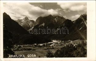 1938 Kranjska Gora, general view with railway station. photo (EK)