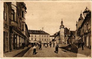 1919 Maribor, Marburg a. Drau; Burgplatz / square, shops (EK)