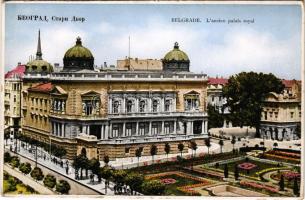 Beograd, Belgrade; L&#039;ancien palais royal / old royal palace (EK)