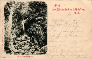 1898 (Vorläufer) Steinwandklamm. Gruss aus Weißenbach an der Triesting