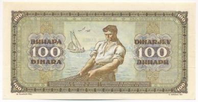 Jugoszlávia 1946. 100D T:F szép papír
Yugoslavia 1946. 100 Dinara C:F fine paper
Krause P#65