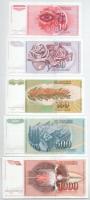 Jugoszlávia 1985-1990. 10D - 100.000D (9xklf) T:UNC-AU
Yugoslavia 1985-1990. 10 Dinara - 100.000 Di...