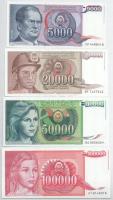 Jugoszlávia 1985-1990. 10D - 100.000D (9xklf) T:UNC-AU
Yugoslavia 1985-1990. 10 Dinara - 100.000 Di...