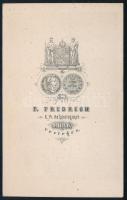 cca 1885 A prágai Altneu-zsinagóga fotója, keményhátú fotó F. Friedrich prágai műterméből, egykori t...