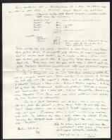 1926-29 Gombosi Ottó (1902-1955) zenetörténész, zenekritikus autográf sorai 3 db levélben és 2 db le...