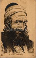 Jude aus Jemen / Jewish man from Yemen, Judaica art postcard s: E. M. Lilien (EK)