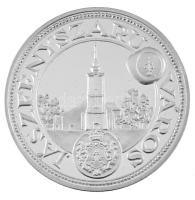DN "Jászfényszaru város / Sanctissimus rex" fém emlékérem díszdobozban (42,5mm) T:PP ujjle...