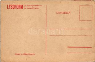 Na snijeznim poljanama / WWI Austro-Hungarian K.u.K. military, soldiers in the snow. Lysoform disinf...