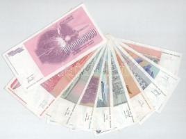 Jugoszlávia 1993. 500.000D - 10.000.000.000D (10xklf) T:XF-F
Yugoslavia 1993. 500.000 Dinara - 10.0...