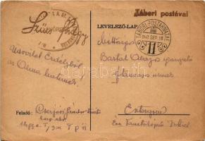 1940 Üdvözlet az egyes honvédtáborból... Tábori postaszám 11., Szép Erdélyországért! Feltámadunk irr...