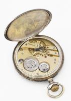 Pallas ezüst (Ag) tokos óra, niellós díszítéssel, működik, másodperc segédkörrel, számlapon kis repe...