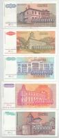 Jugoszlávia 1993. október 5000D - 50.000.000.000D (9xklf) T:XF-F
Yugoslavia 1993. Oct. 5000 Dinara ...