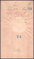 1844 Kopácsy József Esztergomi püspök nevében kiadott fejléces okirat Kunszt József (1790-1866) leen...