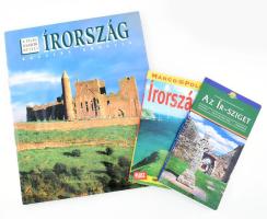 Rosaalba Graglia: Írország. A világ legszebb helyei. Ford.: Lázár Júlia. Bp., én., Gabo. Gazdag képanyaggal illusztrált. Kiadói kartonált papírkötés, kiadói papír védőborítóban, foltos.   Kovács Gáborján: Az Ír-sziget. Cartographia Útikönyvek. Bp., 2004., Cartographia. Kiadói papírkötés.;   Írország. Ford.: Kornya István. Marco Polo. Bp., 2004., Corvina. Kiadói papírkötés.;