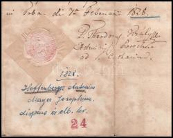 1828 Rudnay Sándor (1760-1831) esztergomi érsek nevében kiadott fejléces okirat más egyházi személye...