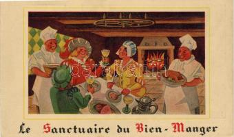 Ca 1930 Brüsszeli étterem reklámkártyája