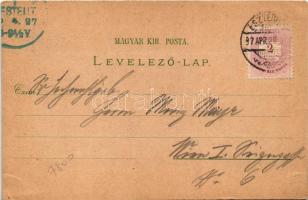 1897 (Vorläufer) Esztergom, Széchenyi tér, városháza, bazilika, Víziváros, Szt. István tér. Kecskemé...