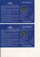 2004. 50Ft Cu-Ni "Uniós csatlakozás" (2x) elsőnapi veret, sorszámozott, sorszámkövető emlé...