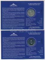 2004. 50Ft Cu-Ni "Uniós csatlakozás" (2x) elsőnapi veret, sorszámozott, sorszámkövető emlé...