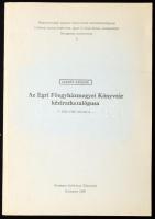 Iványi Sándor: Az Egri Főegyházmegyei Könyvtár kéziratkatalógusa - 1850 előtti kéziratok. Bp., 1986, OSZK. Kiadói papírkötés, jó állapotban.