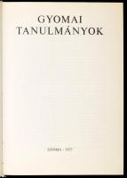 Szabó Ferenc (szerk.): Gyomai tanulmányok. Gyoma, 1977. Kiadói egészvászon kötés, papír védőborítóva...