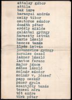 Az "R" kiállítás katalógusa, Műegyetem R épület, 1970 december. H.n, é.n., k.n. Többek közt Csáji Attila, Korniss Dezső, Lakner László, Lantos Ferenc, Jovánovics György, Méhes László, Tót Endre, Haraszty István műveivel illusztrált kihajtható kiállítási katalógus, Beke László magyar és angol nyelvű bevezetőjével. A magyar neoavantgárd művészet egyik legszélesebb körű, legendás tárlata. Rendkívül ritka kiadvány!