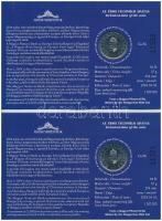 2004. 50Ft Cu-Ni "Uniós csatlakozás" (2x) elsőnapi veret, sorszámozott, sorszámkövető emlé...