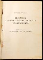 Bárczy Zoltán: Fejezetek a Borsodnádasdi Lemezgyár történetéből. Alapításának 100. évfordulója alkal...